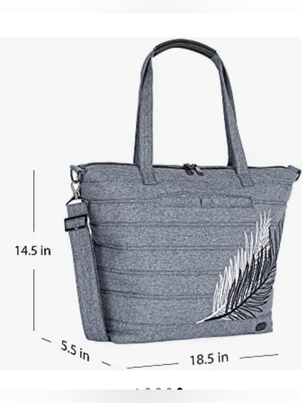 Lug Apollo Tote (discontinued). Heather Grey. NWT - Picture 2 of 16